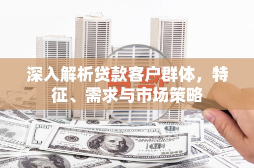 平乡深入解析贷款客户群体，特征、需求与市场策略