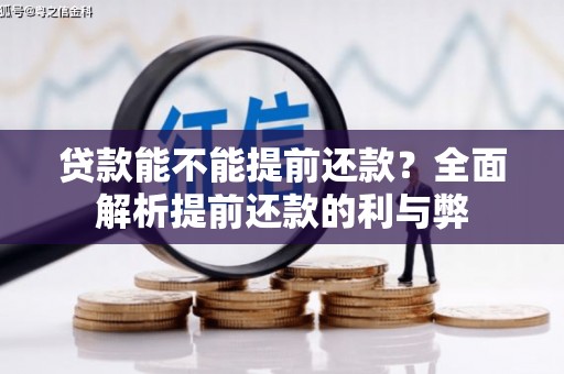 平乡贷款能不能提前还款？全面解析提前还款的利与弊