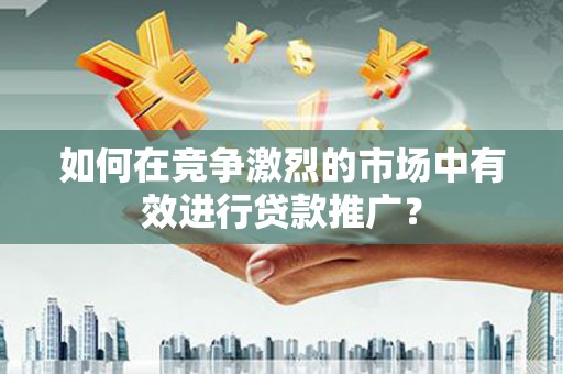 平乡如何在竞争激烈的市场中有效进行贷款推广？