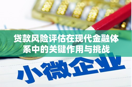 平乡贷款风险评估在现代金融体系中的关键作用与挑战