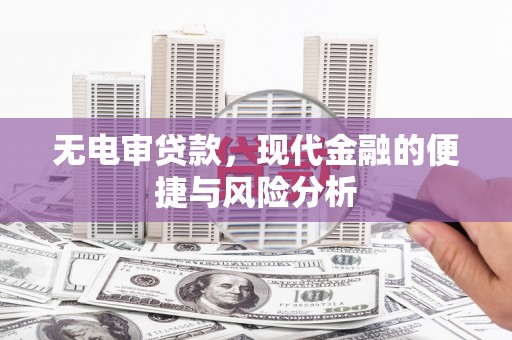 平乡无电审贷款，现代金融的便捷与风险分析