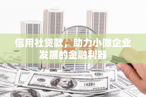 平乡信用社贷款，助力小微企业发展的金融利器