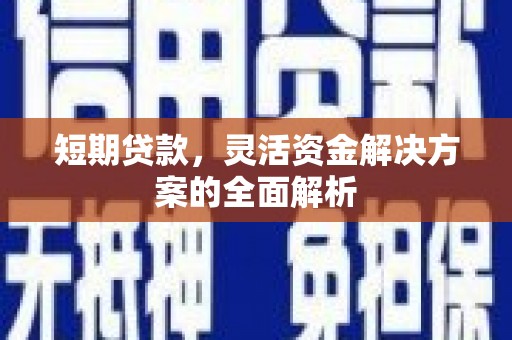 平乡短期贷款，灵活资金解决方案的全面解析