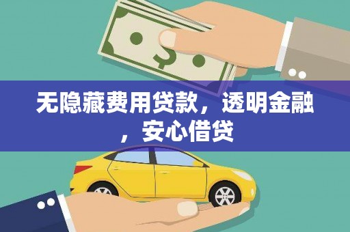 平乡无隐藏费用贷款，透明金融，安心借贷