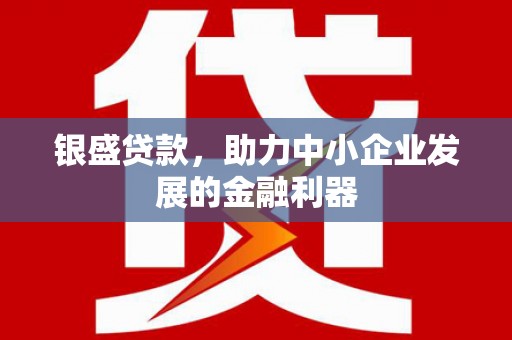 平乡银盛贷款，助力中小企业发展的金融利器