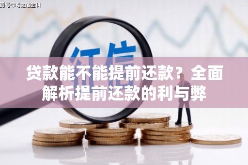 平乡贷款能不能提前还款？全面解析提前还款的利与弊
