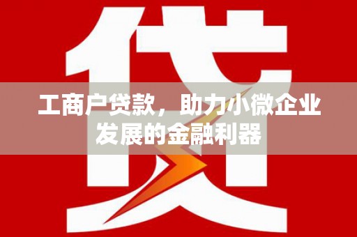 平乡工商户贷款，助力小微企业发展的金融利器