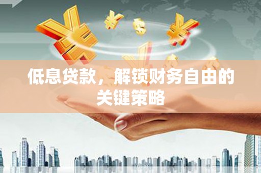 平乡低息贷款，解锁财务自由的关键策略