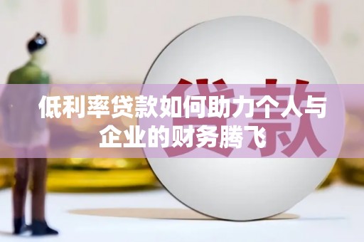 平乡低利率贷款如何助力个人与企业的财务腾飞