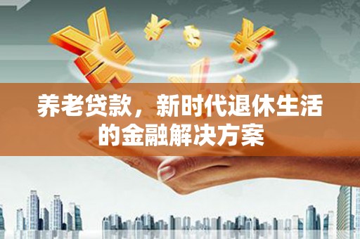 平乡养老贷款，新时代退休生活的金融解决方案