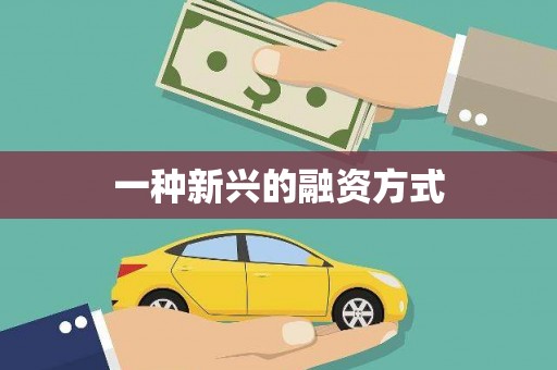 平乡一种新兴的融资方式