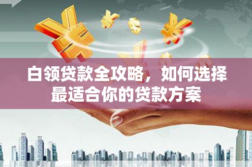平乡白领贷款全攻略，如何选择最适合你的贷款方案