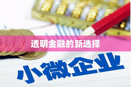 平乡透明金融的新选择